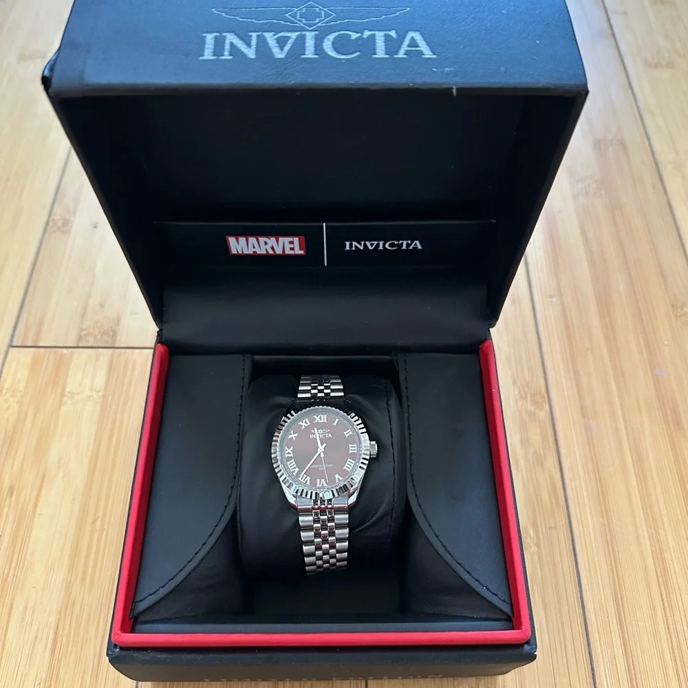 Invicta Marvel Silver and Brown Men's Watch - Picture 1 of 3